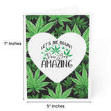 Weed Valentines Card, Cannabis Anniversary Card For Husband, Wife (You'Re Amazing)