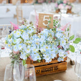 Blue Artificial Flowers For Decoration 2 Bouquets Fake Forsythia Flower 8Pcs Lifelike Jasmine Silk Flowers For Wedding Centerpiece Jasmine Flower Bouquet Garden Home Party Decor(Blue)