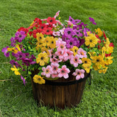 12 Bundles Artificial Flowers For Outdoor,No Fade Uv Resistant Fake Flowers,4 Color Faux Plants For Outside Hanging Planters,Artificial Plants For Indoor Porch Garden Home Wedding Decor