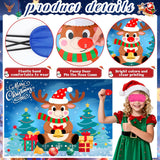 Christmas Party Games For Kids & Family Christmas Pin The Tail Games For Kids Pin Nose On Reindeer Games Includes Christmas Poster Christmas Tattoo Stickers Red Nose Stickers Eye Masks