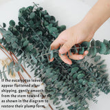 18Pcs Dried Eucalyptus Stems, 17" Real Preserved Eucalyptus Bouquet For Wedding, Home Decor, Farmhouse, Diy Spring Decor, Bathroom Decor, Dried Flowers Bouquet