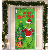 Christmas Decorations Christmas Decor Door Cover Xmas Porch Door Sign Welcome Banner For Indoor Outdoor Wall Home