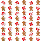 Christmas Candy Gingerbread Garlands 8-Piece Gingerbread Theme Decorations Gingerbread Man Hanging Garlands Xmas Peppermint Party Banner Decor For Xmas Winter Holiday Party Supplies