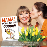 5X7 Funny Mother’S Day Card For Mom With Freddie Mercury Inspired Design, Birthday Card For Mother From Husband, Son, Wife Or First Born, Custom Hilarious Mothers Day Card