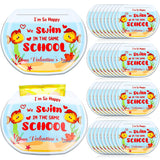 36 Pcs Valentine‘S Day School Of Fish Cards Set Valentines Goldfish Biscuit Fish Snack Cards For Valentines Day Kids Toddler School Classroom Party Favors Gifts