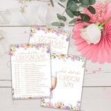 Bridal Shower Games, Wildflowers Games, What Did The Groom Say Games, Bachelorette Party Decorations, Engagement Party Supplies, Couple Shower Ideas, Spring Flowers Wedding Games For 25 Guests-10
