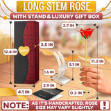 Gold Rose Artificial Flowers 24K – Gold Dipped Rose With Stand, Card & Gift Box, Flower Gifts For Women – Sweet Gifts For Girlfriend For Anniversary, Birthday & Romantic Valentines Gift For Wife
