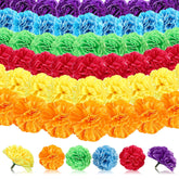 120 Pcs Silk Carnation Flower Artificial Carnations Fake Carnations Artificial Flowers Head For Wedding Decoration, Diy, Funeral Arrangements Wreaths Diameter 3.5'' And 6'' Stem (Bright Color)