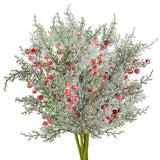 4 Pcs Christmas Picks, 17.5 Inch Artificial Christmas Flowers Picks Spray For Christmas Tree Wreath Floral Arrangement Vase Winter Holiday Season Décor