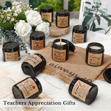10 Pcs Valentines Teacher Appreciation Gifts In Bulk 3.5 Oz Best Teacher Candle May You Be Proud Of The Work Thank You Gifts For Teachers Women Holiday Favros, 10 Fragrances(Black)