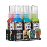 FolkArt Dots Acrylic Paint Set, 6 Piece DIY Acrylic Paint Dots Kit Featuring 6 FolkArt Colors for DIY Indoor & Outdoor Multi-Surface Craft Projects, 49904