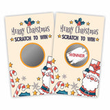 Christmas Scratch Off Game Cards, Christmas Party Game Cards, Festive Holiday Raffle Ticket For Prizes Adults Groups, Christmas Countdown Activities - 40 Pack(Ggk-003)