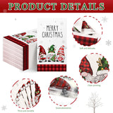 Christmas Napkins Disposable, 100Pcs Christmas Gnome Paper Napkins, Christmas Disposable Paper Decorative Guest Napkins For Christmas Dinner Party Supplies, 7.87 X 4.3 Inch(Gnome)