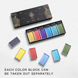 Watercolor Paint Set 6 Colors,Professional Art Supplies,Watercolor Travel Palette For Adults?Artists,Adults Beginner