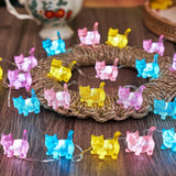 Bartlett Kitty Cat Decorative Lights For Bedroom Cute Animal Outdoor String Lights 30 Led 10Ft Battery Operated Cat Gift
