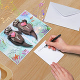 Otter Pop Up Anniversary Card For Wife,Husband,Couple, Musical 3D Valentines Day Card With Light, Romantic Birthday Cards For Boyfriend Or Girlfriend, Fun Happy Anniversary Wedding Valentine Gift Card