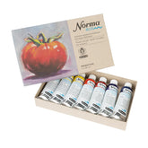 - Norma Blue, 71 751097, Daily Painting Set, Cardboard Set, 7 X 35 Ml, Highly Pigmented, Lightfast, Finest Water-Based Artist Oil Paints, Vegan, Low Odor
