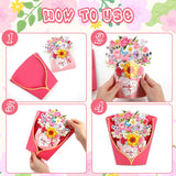 Mothers Day Card Pop Up, Happy Mother’S Day 3D Greeting Cards, Mother’S Day Floral Pop Up Card For Mother’S Day Gift Surprise, Mothers Day Favors 3D Gift Card For Women Wife Grandma Mom