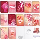 72 Sets Valentine'S Day Cards Assortment Scripture Religious Valentine Blessed Assorted Flower Greeting Valentine Cards With Envelopes For Christian Valentine'S Day Adults