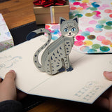 Cat Pop Up Card By Devine Popup Cards W/Envelope (8"X6") | Pop Up Greeting Cards | Pop Up Birthday Cards For Women Mom | Funny 3D Cards All Occasion Love