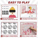 Bridal Shower Games, Pin The Diamond On The Wedding, Bridal Shower Wedding Bachelorette Party Engagement Shower Games Girls Night Party 30 Guests