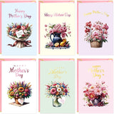Happy Mothers Day Cards Bulk Mother'S Day Cards Pack With Envelopes And Stickers 24Pcs Message Inside 4 X 6 Inch From Daughter Son For Mom Flowers Floral Design