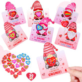30 Sets Valentine Cards With Erasers For Classroom Gnome Pink Red To From Greeting Cards Bulk With Heart Erasers For Valentines School Love Gifts Exchange Party Favors Students Prizes