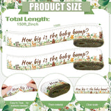 114 Pcs Baby Shower Games Supplies Include Measure Mommy'S Belly Sign Don'T Say Sign 50 Clothespins 2 Tummy Measure Rolls 10 Pencils Baby Shower Decor Party Favors(Woodland Animal)
