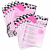 Last Rodeo Bachelorette - Nashville Cowgirl Bridal Shower Games & Supplies - 25 Game Cards