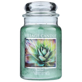 Awaken Large Apothecary Jar Candle, 21.25 Oz, Traditions Collection, Green