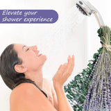 Preserved Eucalyptus Stems & Dried Lavender Bundles For Shower, 70 Pcs17'' Natural Real Live Eucalyptu Leaves Greenery Hanging Lavender Flowers Shower Plant, Fragrance, Vase Decor