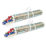 Wrapping Paper Storage - Set Of 2 Organizers For 50 Rolls Of Gift Wrap - Clear Totes With Handles For Holiday, Christmas, Or Any Occasion By