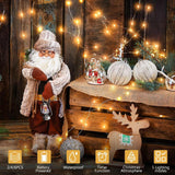 Timer Fairy Lights Battery Operated 2 Pack 16.4Ft 50 Leds Silver Copper Wire Twinkle String Lights With Timer 5 Lighting