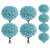 120 Pcs Baby Breath Artificial Flowers Bulk Blue Baby Breath Flowers Artificial Fake Babys Breath Gypsophila Faux Babys Breath For Wedding Bouquet Home Party Decor, 11.8 Inch