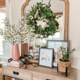2 Pcs Artificial Cherry Blossom Flowers Bulk White Fake Fall Flowers Branches Silk Babys Breath Flower Fall Floral Stems For Vase Indoor Home Decor Wedding Party Table Centerpiece Christmas