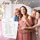 30 Would Mommy Rather Game Cards For Baby Shower - Minimalism White Double-Sided Fill In Advice Cards For Baby Announcement, Gender Reveal, New Parents-To-Be Party Favor & Supplies - C13