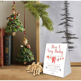 Don'T Say Baby Game, Christmas Baby Shower Game,Winter Baby Shower, 50 Wooden Clothespins And One Sign, Christmas Baby Shower Decorations, Christmas Gender Reveal-Dsbb07
