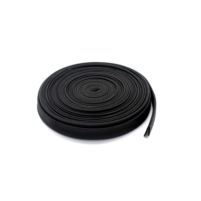 1/2" Wide (5 Yards, Black)- Made In Usa