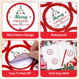 Christmas Gift Stickers - 120Pcs 2Inch Merry Christmas And Happy New Year Stickers Self Adhesive Holly Envelope Seal Label Sticker Xmas Gift Sticker Happy Holidays Label For Card Present Decor