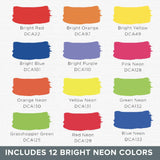 DecoArt DASK396 Acrylic 2 Oz 12 Count Brights Craft Paint Value Pack