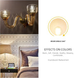 G14 LED Filament Light Bulb 60W Equivalent 2700K Warm White Small Globe Bulb