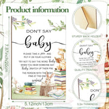 321 Pcs Storybook Baby Shower Decorations Supplies Book Baby Shower Games Bingo Price Scramble Don'T Say The Word Who Mom Clothespin For Book Theme Gender Reveal Party Decorations