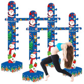 2 Pack Christmas Inflatable Limbo Party Game 59 In Santa Xmas Tree Indoor Outdoor Family Party Favor Easy Setup For Birthday Backyard Picnic Winter Holiday Decor (Snowman)