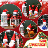 150 Pieces Mini Santa Hats For Crafts Small Santa Hats Christmas Mini Wine Bottle Holder White And Red Santa Hat Christmas Lollipops Cover Cap For Xmas Tree Party Table Doll Dinnerware Decoration