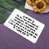 Metal Wallet Insert Card To My Man Anniversary Card For Him Men Valentine'S Day Jewelry I Love You Gifts For Hubby Boyfriend Birthday Gift For Boyfriend Fiance Husband Couple Gift Cards
