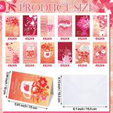 72 Sets Valentine'S Day Cards Assortment Scripture Religious Valentine Blessed Assorted Flower Greeting Valentine Cards With Envelopes For Christian Valentine'S Day Adults