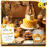 76 Pcs Bee Baby Shower Games Include Guess How Many Honeycombs Wood Sign And 60 Guessing Cards 12 Pens 2 Cute Stickers 1 Honey Jar For Baby Shower Birthday Guests Gender Reveal Party Favors