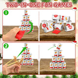 37 Pcs Carnival Party Knockdown Can Game Set Bean Bag Toss Slingshot Shooting Game With 10 Metal Cans 4 Bean Bags 2 Wooden Slingshot 20 Foam Balls For Outdoor Indoor Family Party Supply