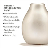 Martha Stewart, Craft Paint, Mother of Pearl, 8 fl oz Premium Pearl Finish Paint, Perfect For Easy To Apply DIY Arts And Crafts, 68704