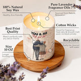 Lavender Candle - Romantic Gifts For Her, Him, Women, Men, Wife, Girlfriend, Boyfriend, Husband - Couples Gift For Anniversary, Christmas, Valentines Day Gifts & More - Stocking Stuffer For Women Men